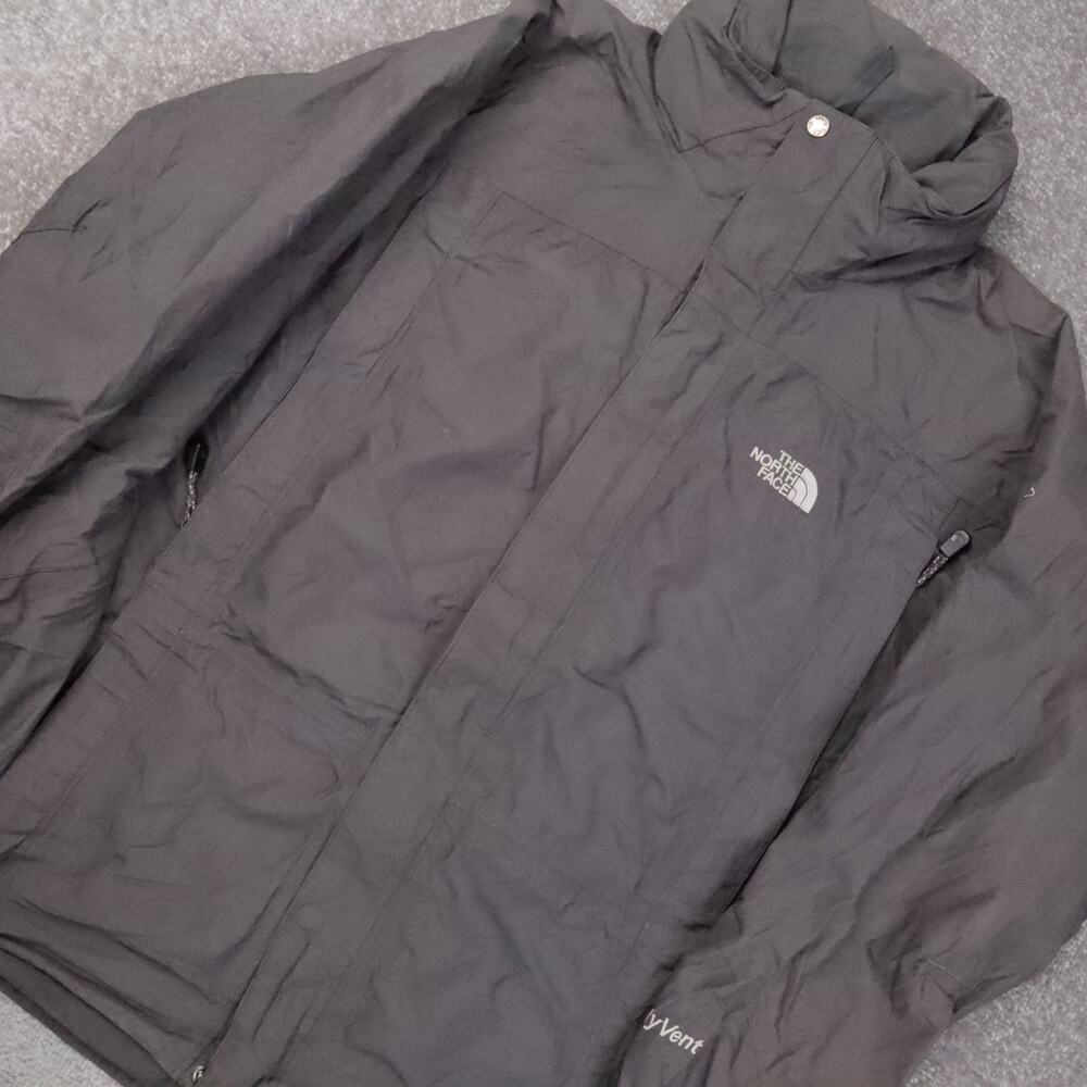 The North Face Hyvent Softshell Large Gray Long Sleeve Full Zip Jacket - Picture 6 of 13